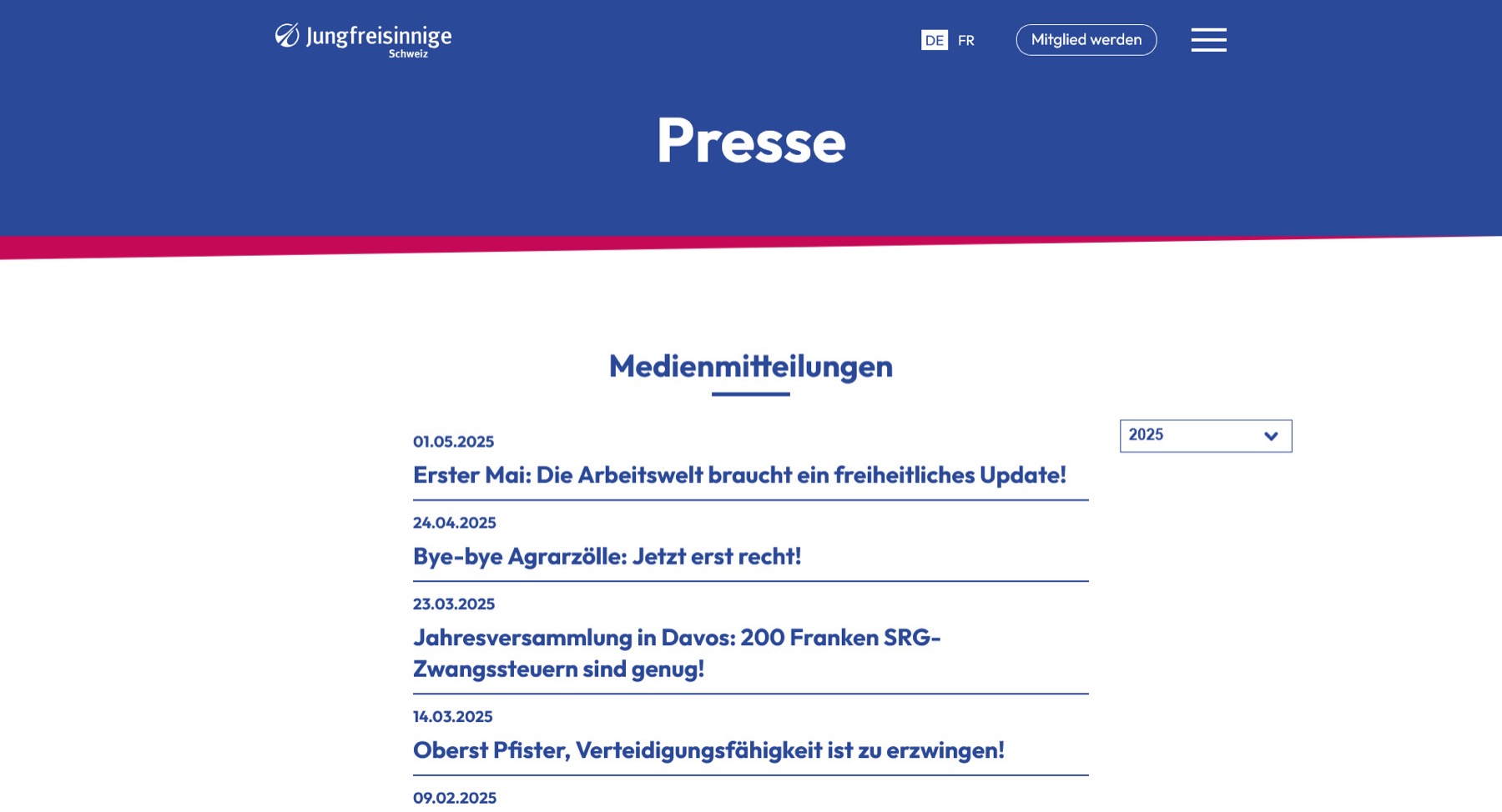 Jungfreisinnige Schweiz