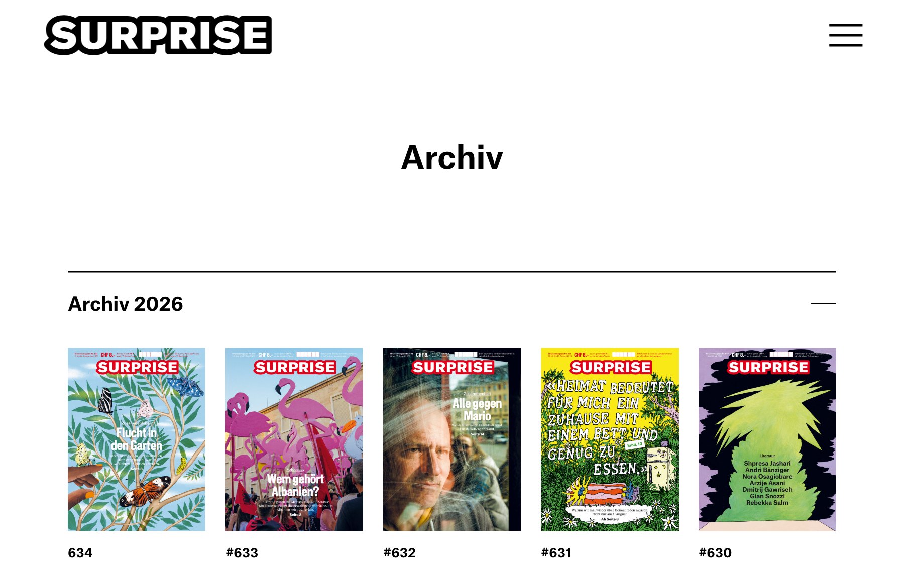 Surprise Strassenmagazin
