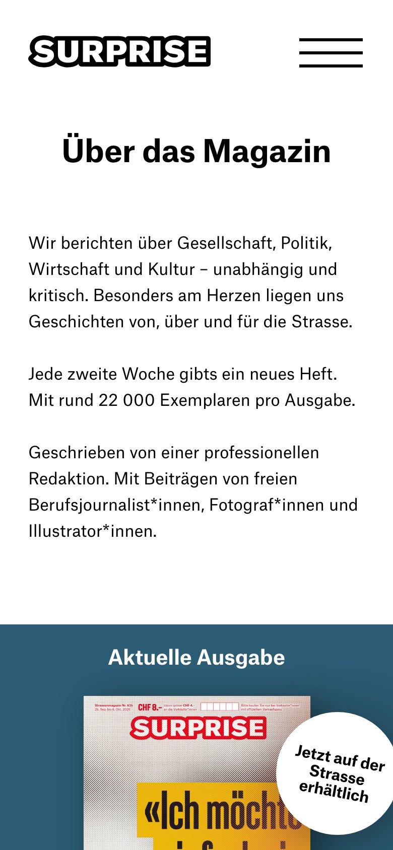 Surprise Strassenmagazin